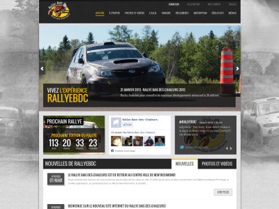 Site Web de Rallye Baie-des-Chaleurs